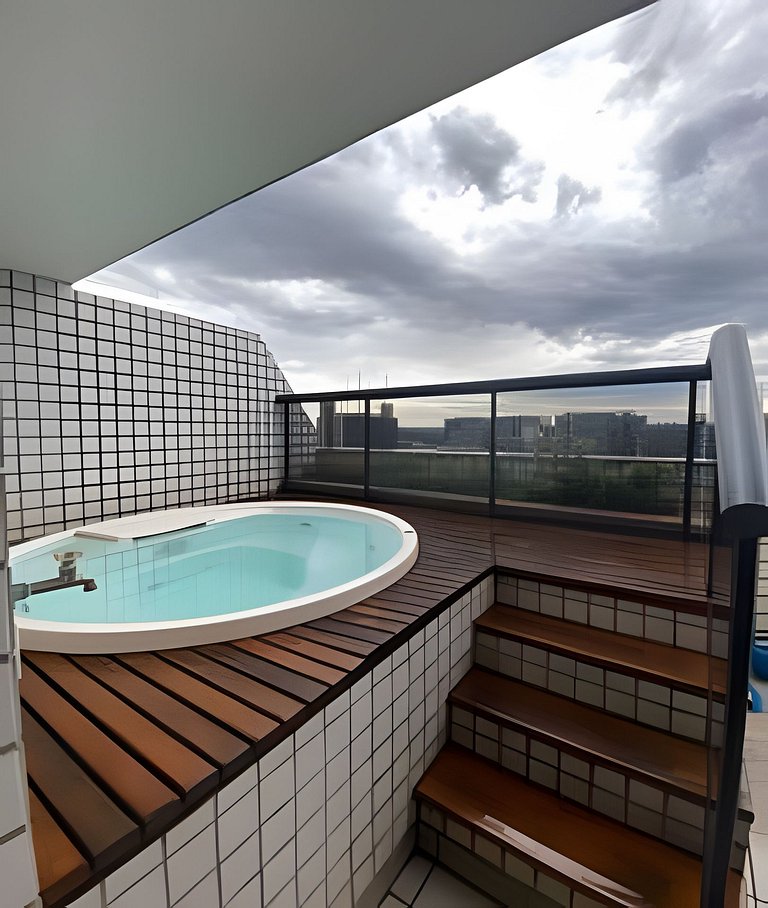 Cobertura duplex com jacuzzi